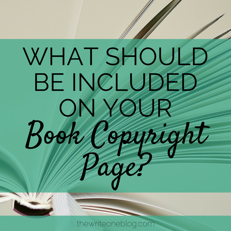 What Should Be On Your Book Copyright Page?