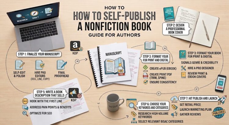 How to self-publish a nonfiction book - step by step guide for first-time authors