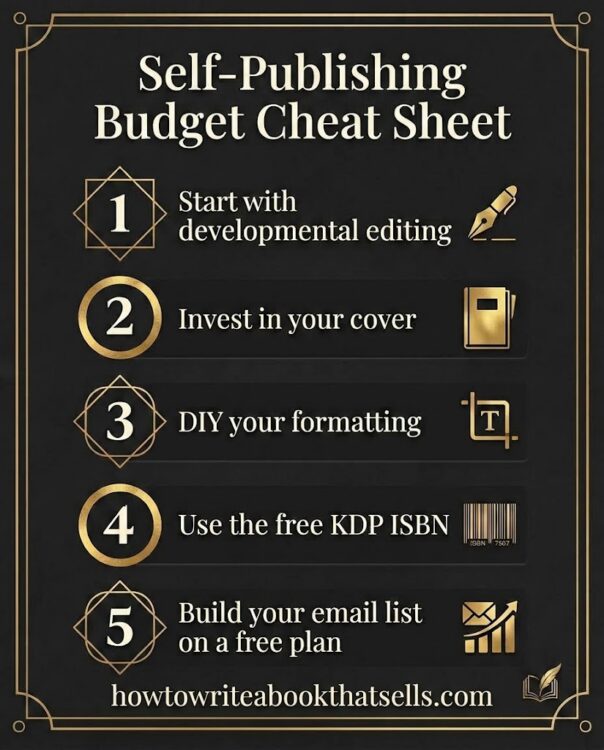 Self-publishing budget cheat sheet